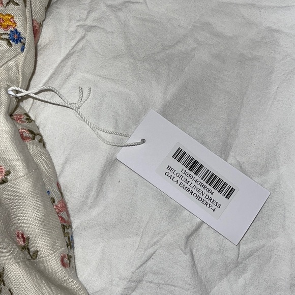 Reformation Belgium Linen Dress Gala Embroidery - Picture 13 of 16